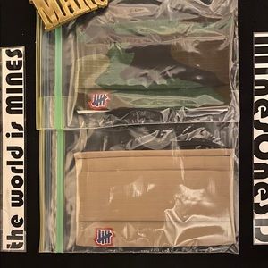 NEW Undefeated Face Mask (2 Pack) - Camo/Khaki